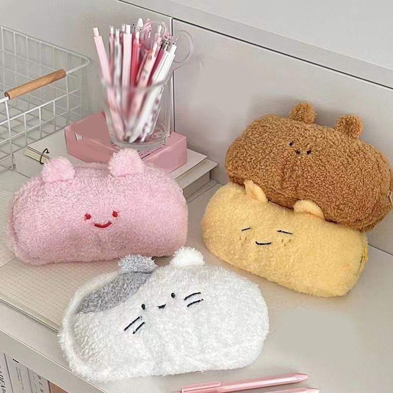 Oryginalny Pluszowy Piórnik Uroczy Ins Wielofunkcyjny Torba do Przechowywania o Dużej Pojemności Torba na Artykuły Papiernicze dla Ucznia Piórnik Szkolny