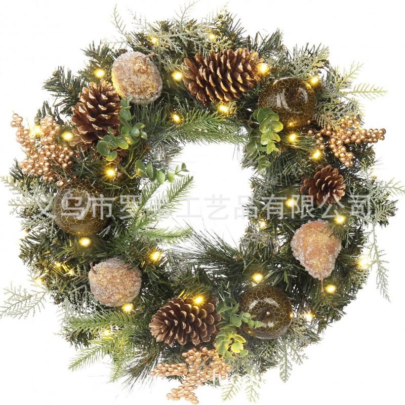 Christmas Wreath Door Hanging Decor Home Mall Window Party Festive Simulation Ornament