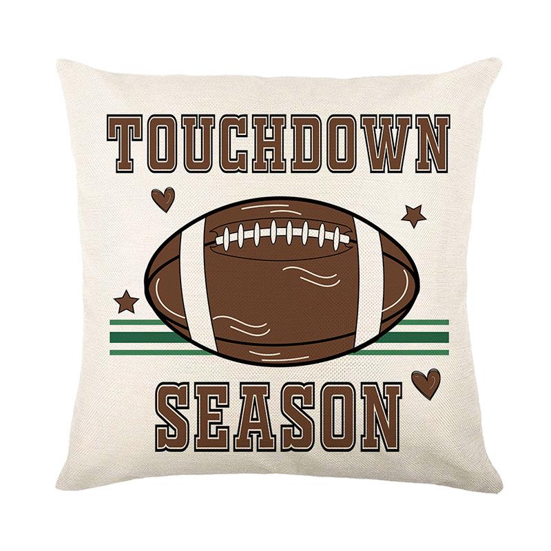 Rugby Print Pillow Cover Autumn New Home Sofa Decoration Cushion Cover Bedroom Pillow Cover