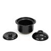 Takeda Corporation Earthenware Pot, Black, 19.8 x 17.5 x 17cm, 2-cup Rice Cooker, SHD2BK
