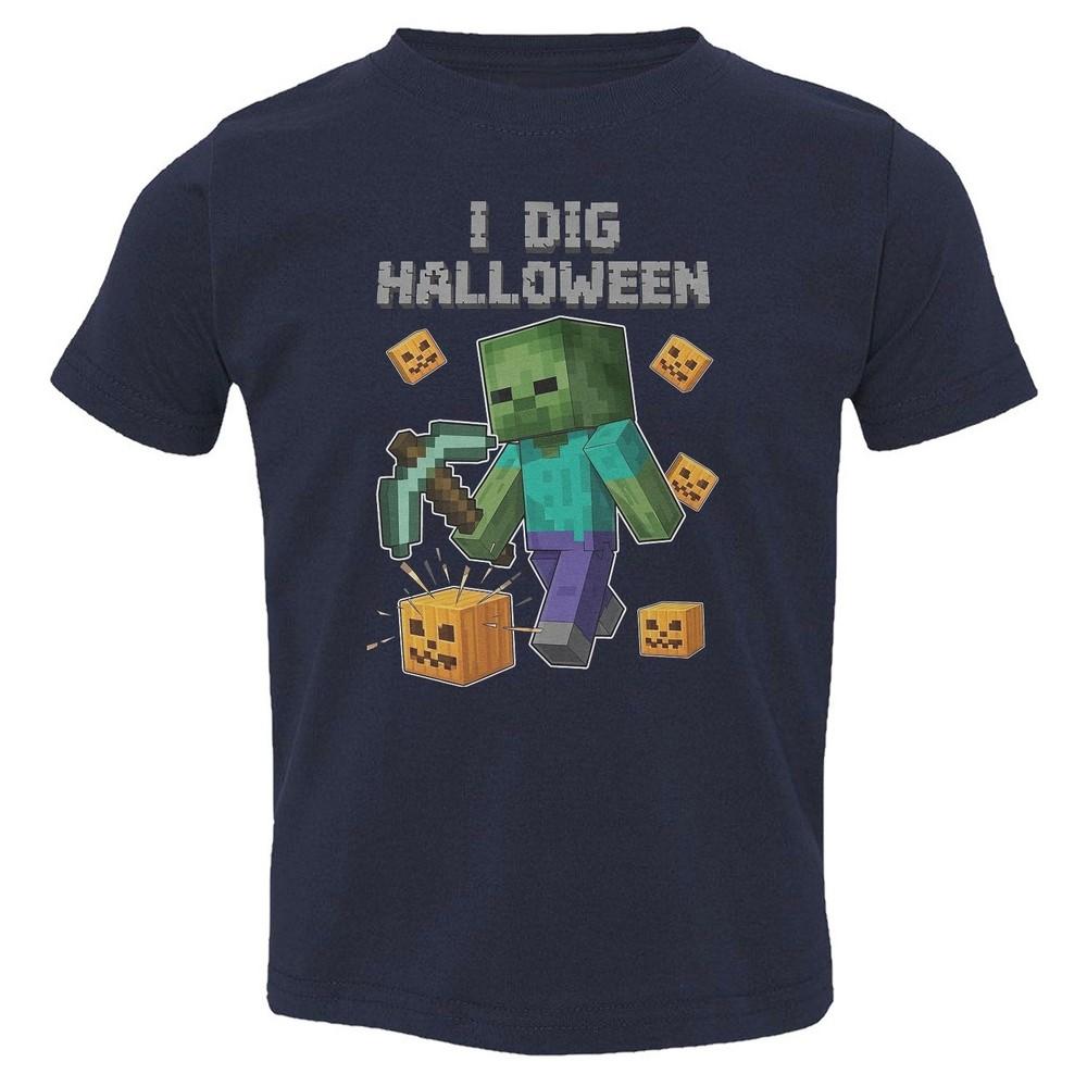 I Dig Halloween - Pixel Game Blocky Pumpkin Mine Toddler T-Shirt Unisex T-Shirt