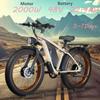 Ebike Zeegr F1 2000W 48V 22.4AH Full Suspension Power Bicycle Bike 26inch Fat Tire Hidden Dual Battery Snow Beach