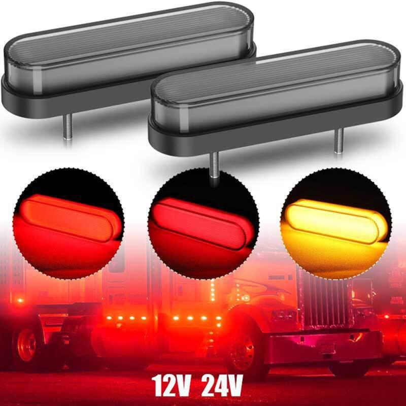 1 Paar 34led Zweifarbig 3 In 1 Führungslicht Anhänger LKW Bremslicht Lauflicht DRL Blinker