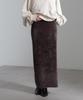 Nano Universe Shaggy Knit Skirt be paired with other Size S 050 Brown Lamé (Can items) Women's 669-4230321