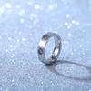 Silver Vintage Punk Women's Bohemian Simple Austrian Crystal Rhinestone Wedding Ring Jewelry Creative Ring Watch Unisex Women Girls Steel Round Ring
