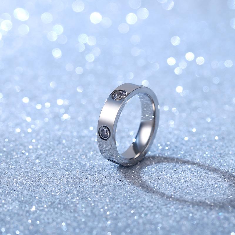 Silver Vintage Punk Women's Bohemian Simple Austrian Crystal Rhinestone Wedding Ring Jewelry Creative Ring Watch Unisex Women Girls Steel Round Ring