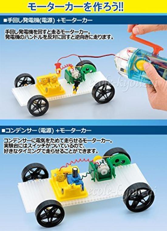 Handy ECO Light motor car A versatile kit for power generation and storage experiments [Electricity Use] (with parts)