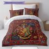 Gryffindor Pattern Bedding Quilt Set Quilt Cover Pillowcase Home Decoration Birthday Gift (1 * duvet cover + 2 * pillowcase, without core)