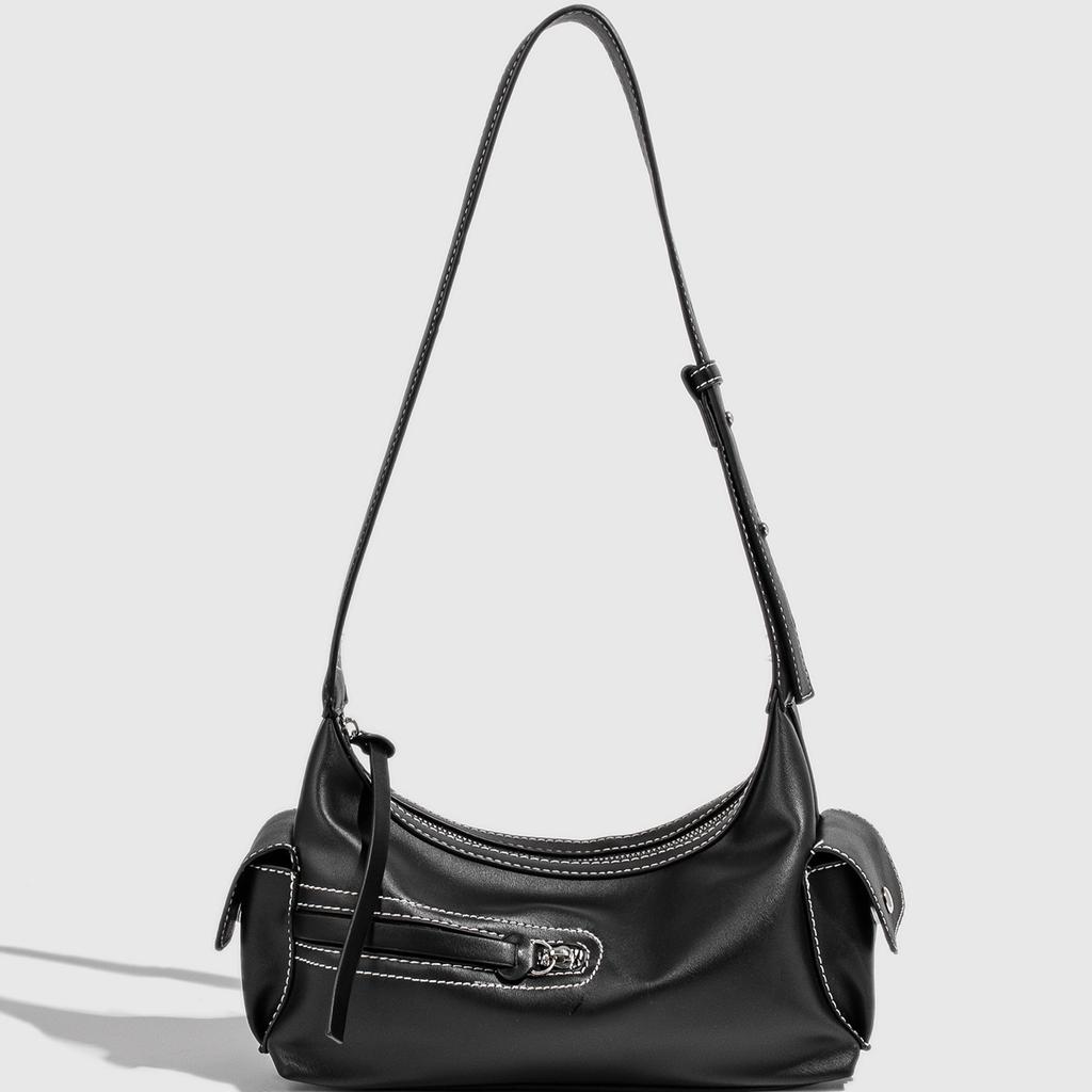 One Shoulder Crossbody Women'S Bag Cool Drag Spice Girl Locomotive Casual Armpit Bag One Shoulder Retro Texture Small Bag