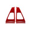 2Pcs Red Carbon Fiber Defogger Vent Trim Cover For Honda Accord Coupe 2008-2012