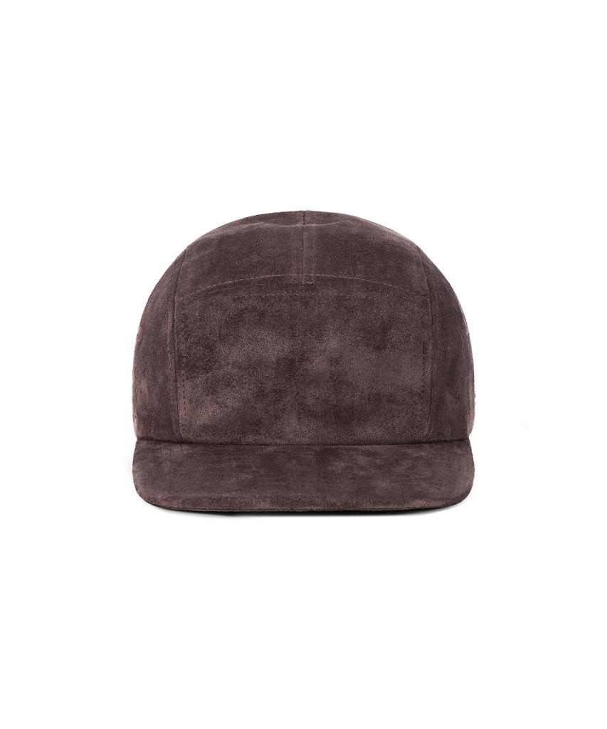 Bajal Va Square Suede Camp Cap Brown
