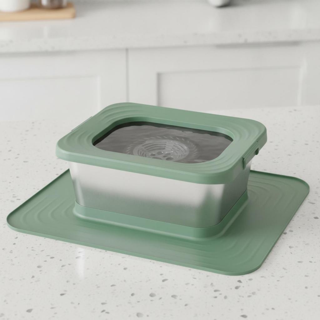 Leak-Resistant Pet Waterer No-Mess for Indoor Feeding Station, Multiple Pets