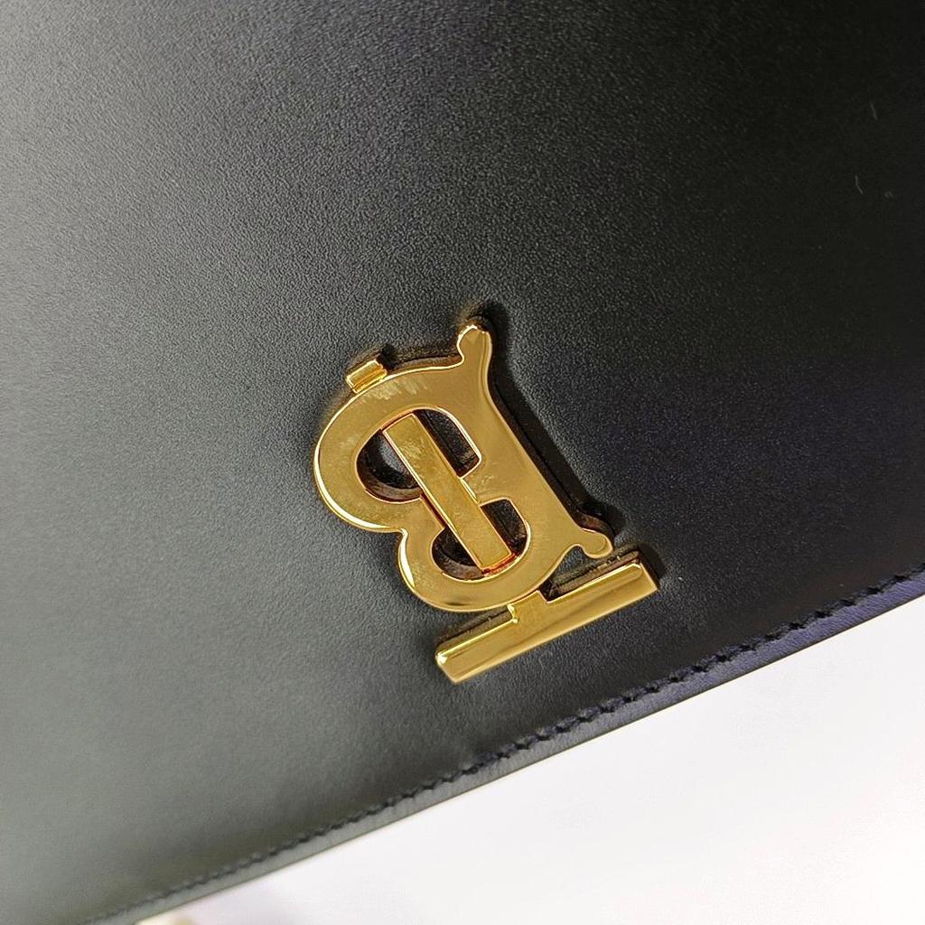 [Gebraucht] TB Metall-Logo Leder Verstellbarer Schultergurt Kalbsleder Unterarm-Tragetasche Crossbody-Umhängetasche - Ausgezeichnet #7PGZ9B