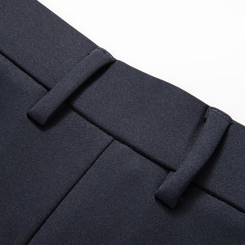 JOW Men's Warm Business Casual Straight-Leg Trousers