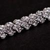 Chain Cubic Elegant Woman Zircon Rhinestone Inlaid Bangle for Daily Wear