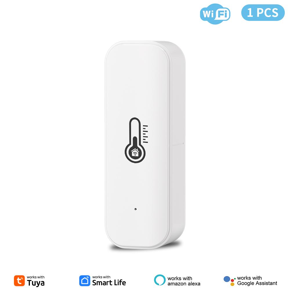 Tuya WiFi Temperature Humidity Sensor Smart Life Remote Monitor For Smart Home Work with Alexa Google Assistant