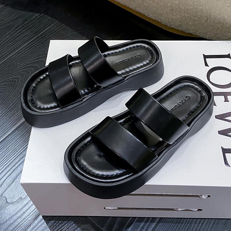 Summer Shoes Woman 2022 Platform Slippers Ladies Casual Slip-on Slides Women Designer Flats Comfortable Fashion Beach Shoes