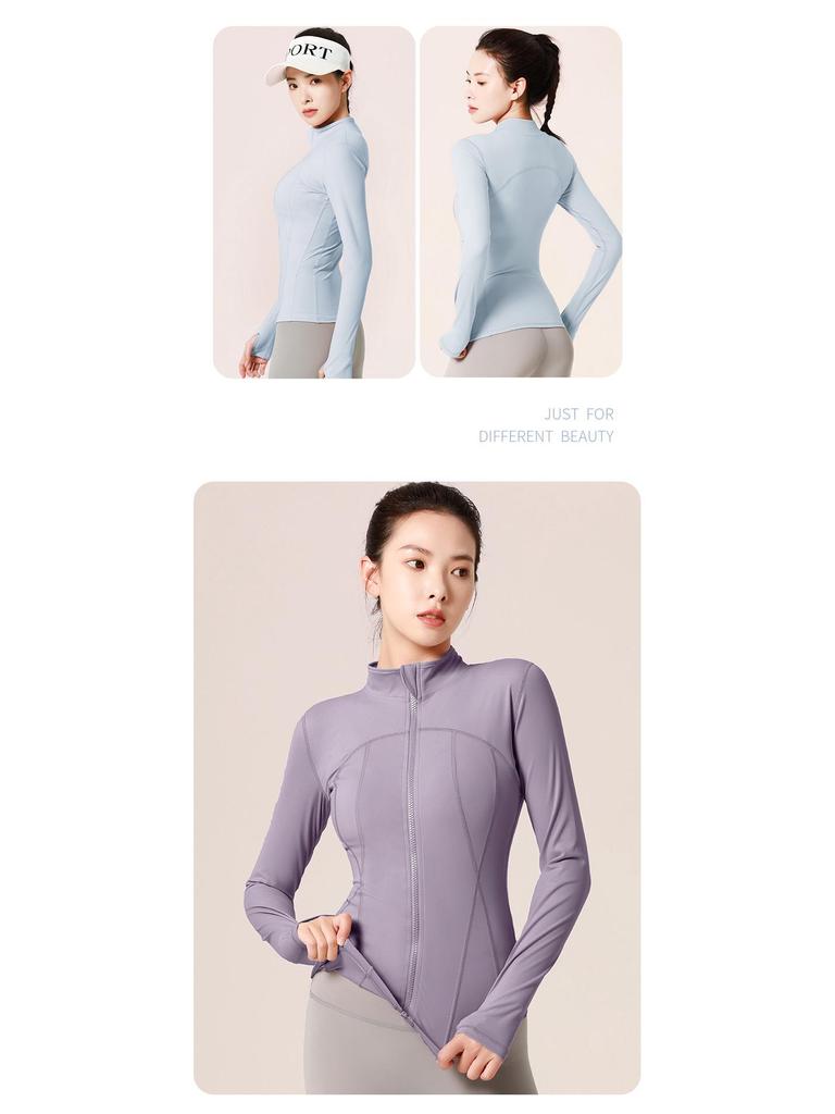 Juyitang Women's Slim Fit Nylon Yoga Jacket