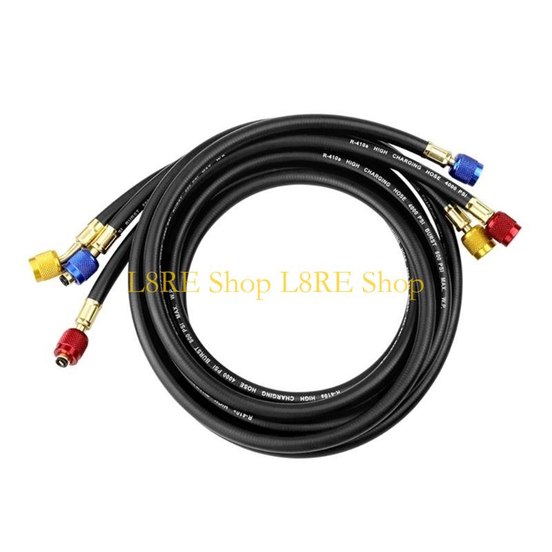 L8RE Pack of 3 Air Conditioning Refrigerants Charging Hoses Air Conditioning Tool