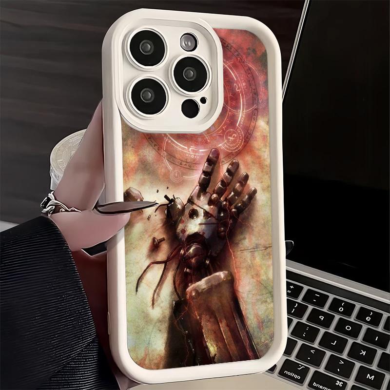 Phone Case for iPhone 17 Air 16E 15 16 Pro Max F-ullmetal A-Alchemist Anime Cover 14 Plus 13 12 Mini Soft Shell Silicone Fundas