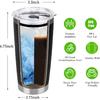 20Oz Stainless Steel Tumbler for Dad: Indoor Outdoor Work Essentials Leakproof Camping Gym Office Cup with Lid and Straw Christmas Anniversary