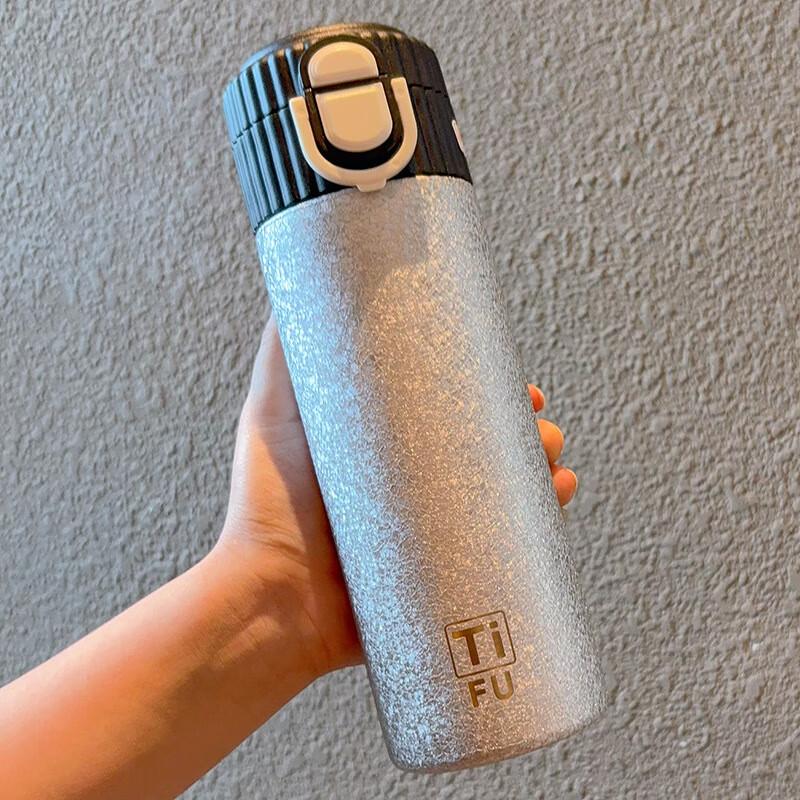 Ming Chi Titanium Insulated Portable Dual-Use Travel Mug