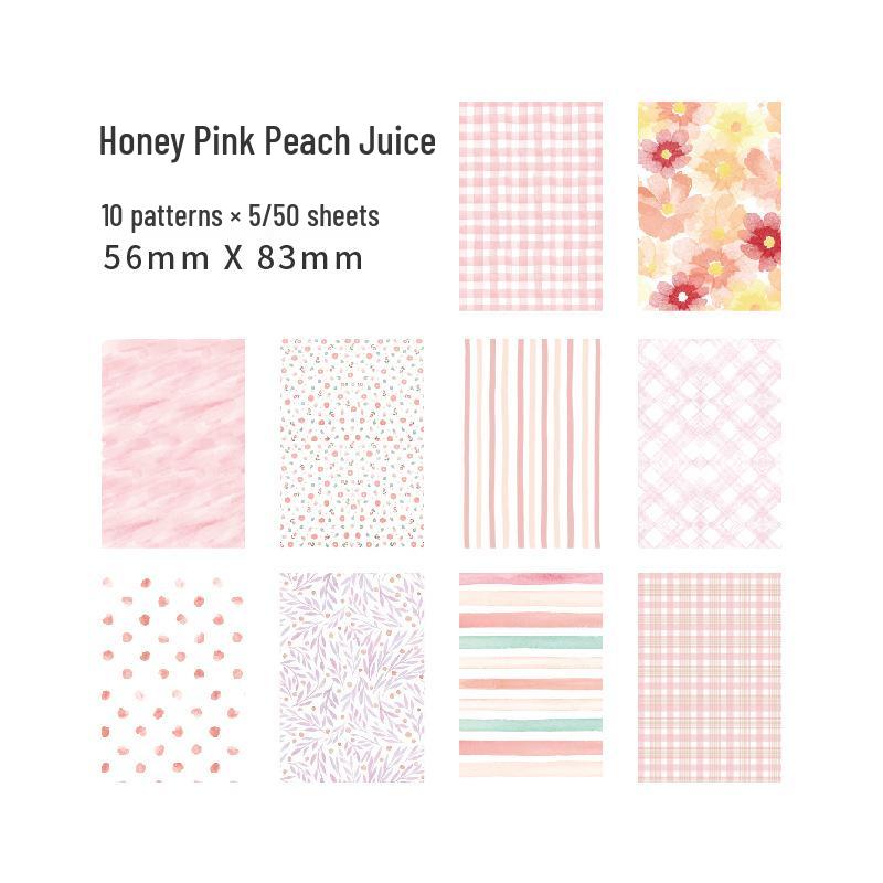 Yanji Literary Lace Plaid Memo Paper Set for DIY Journals and Backgrounds