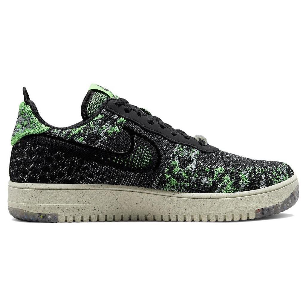 Nike Air Force 1 Crater Flyknit Next Nature Czarne Volt Męskie Trampki Scream-Green Lime-Ice DM0590-002
