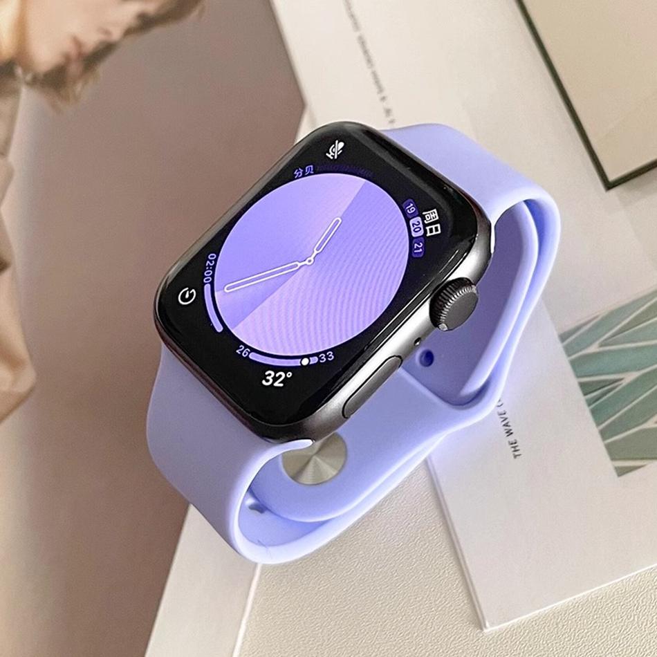 

Strap For Apple Watch Band S11/10/9/8/7/SE/6/5/4/Ultra IWatch 49/46/45/44/42/41/40/38mm Lavender Purple Nylon Magnetic Bracelet 38 40 41(S11 10)42MM