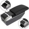 Dacia Duster II 2017- Armrest with Storage Box, Black Eco Leather + Mounting Kit