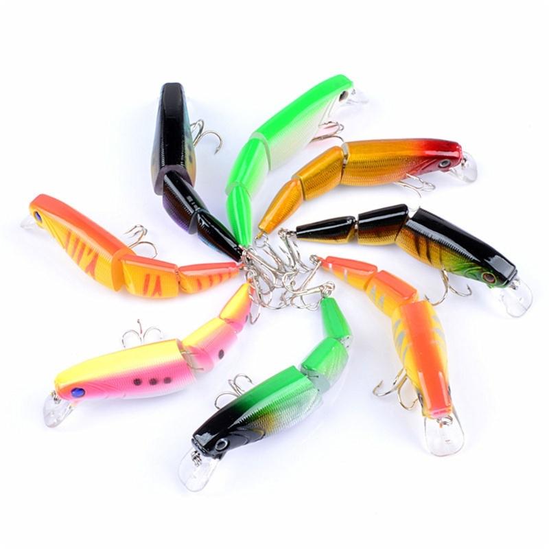 Swimming Lures Multi Jointed Swimbaits with Hook 10.5cm Fishing Lure Artificial Hard Baits for Trout