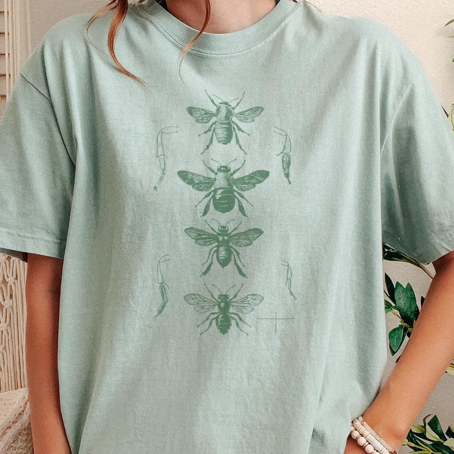 Insects Sketch Shirt Tshirt Comfort Colors Minimalist Entomology Nature Graphic Tee 140