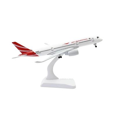 1/400 Airplane Model Toy for Children A350 Mauritius 20CM Metal Alloy Diecast Decoration Collection Gift Kids Boys Enthusiast