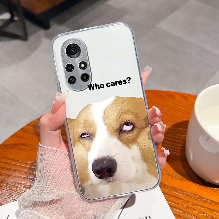 Case For Huawei Nova 8 9 10 11 Pro SE P Smart 2019 2020 Y60 Y70 Cute Black Cat Phone Cover Soft Slim TPU Shockproof Transparent Shell For Huawei Cases