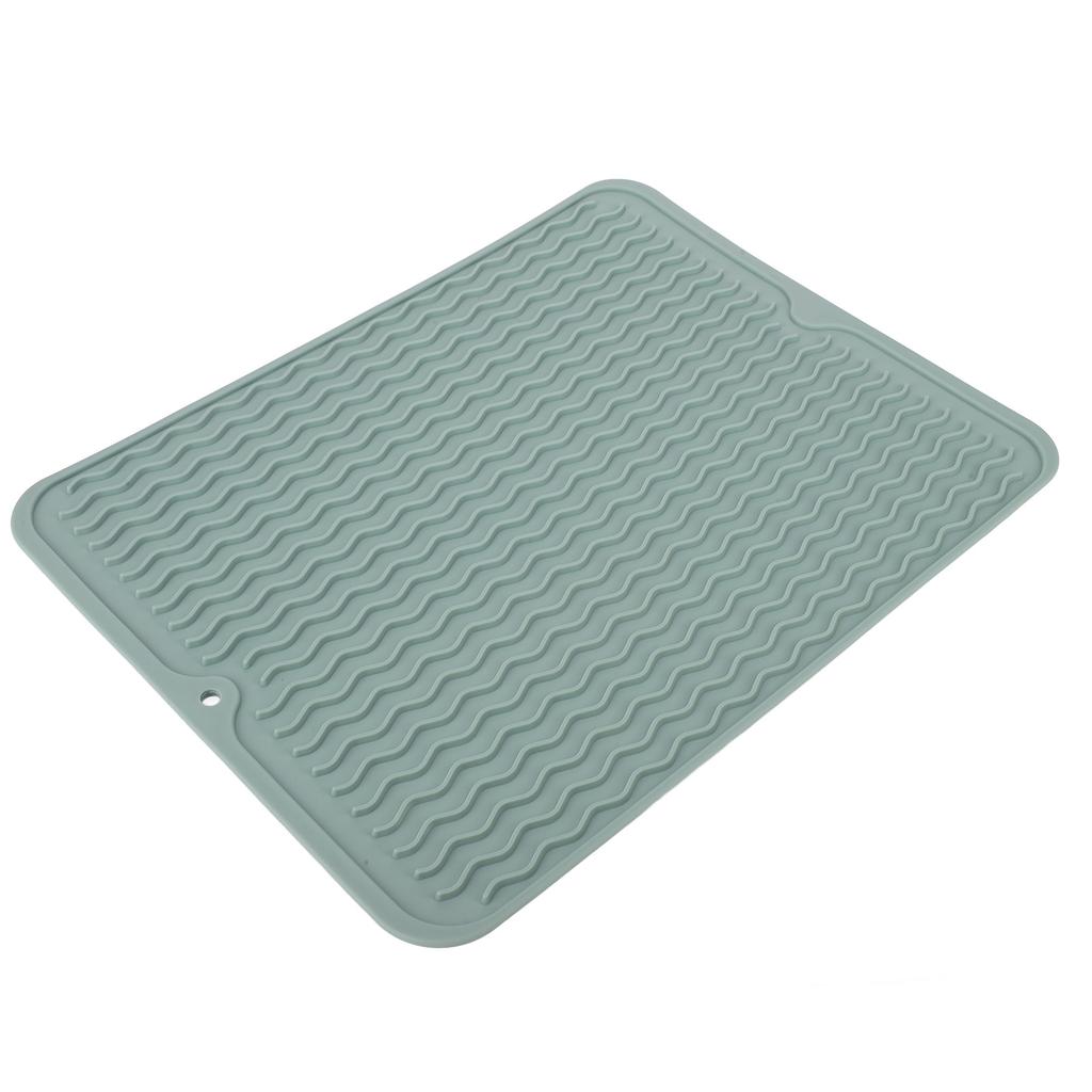 Abtropfmatte für Geschirr, weich, flexibel, Gummi, hitzebeständig, rutschfest, BPA-frei, umweltfreundlich, breite Anwendung