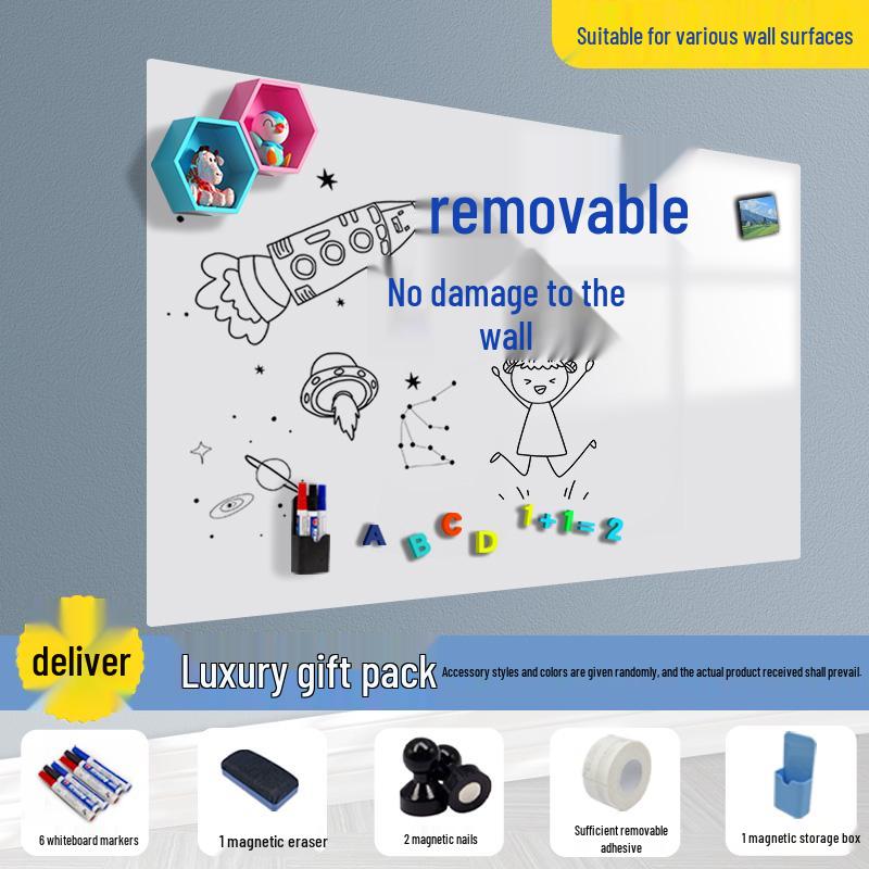 Removable Soft Whiteboard & Green Chalkboard Sticker for Home, Office, or Teaching