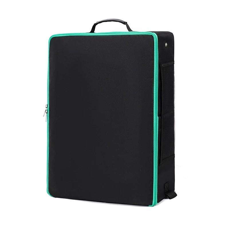 

BOOTEELY Foldable Oxford Fabric Cat Litter Box Semi-Enclosed Splash-Proof Waterproof Travel-Friendly Compact Storage Cat Toilet чёрный