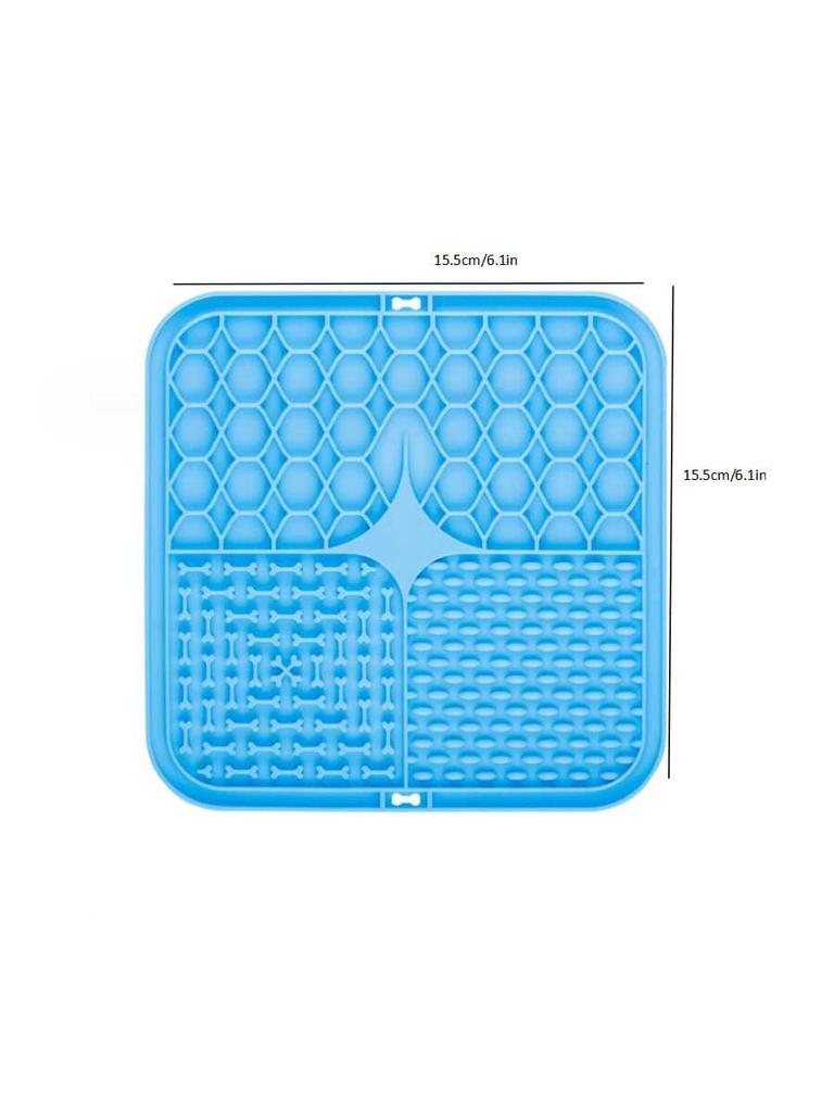 Pet Licking Plate, Slow Food Plate, Licking Pad, Silicone Pet Slow Food Tableware Bowl, Suction Cup, Dog Licking Pad, Slow Food Anti-Choking Pad