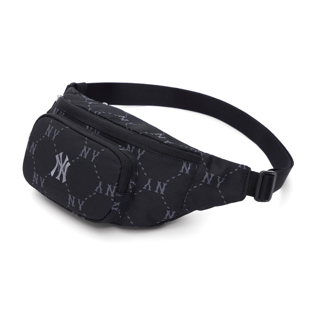New MLB MONOGRAM Reading Collection Polyester One Shoulder Crossbody Fanny Pack Sling Bags Regular Unisex Black 3AHSM035N-50BKS