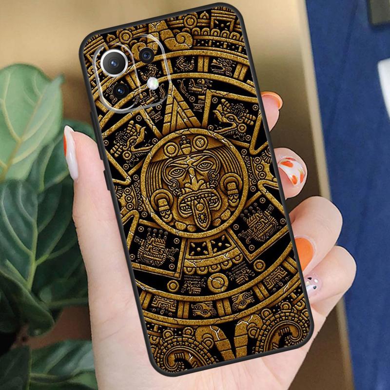 Mayan Calendar Case For Xiaomi 15T 14T 13T Pro 14 15 Ultra 17 Pro Max POCO X7 F8 Pro X5 X6 F5 F6 F7 Coque