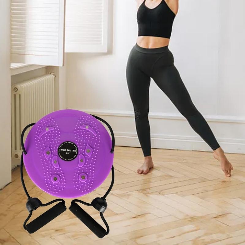 Twist Waist Disc Balance Board with Drawstrings, Body Shaping Waist Twisting Disc Fitness Waist Wriggling Plate