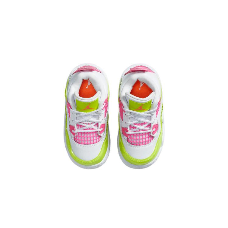 Jordan 4 Retro Bianco Limone Rosa TD CV7807-100
