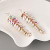 Pinkdudu Fashion Luxury Exaggerated Alloy Full Drop Earring Colorful Geometry Plant Dangle Earrings  for Women Jewelry Gifts PD1829