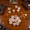 10pcs Wooden Dice Set, 6-side Adult Game Dice, Standard Dice, Practical and Fun Party Essential Props, Bar Entertainment Venue