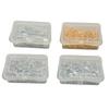 4 Boxes Metal Safety Pins Stainless Steel Assorted Small and Large Safety Pins Fastening Pins for
