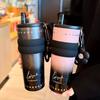 Ceramic Inner Tank Thermos Cup 316 Stainless Steel Girls High-value Straw Cup New Large-capacity Car Ice Cup