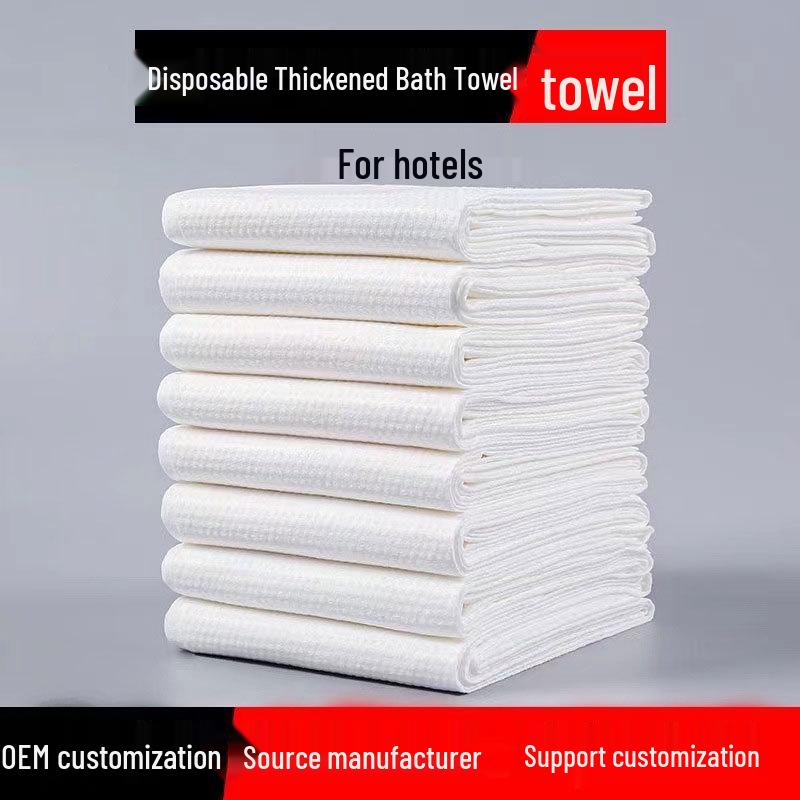 Thickened Pure Cotton Disposable Bath Towels - Large, Quick Dry & Ultra Absorbent for Home, Hotel & Salon Use
