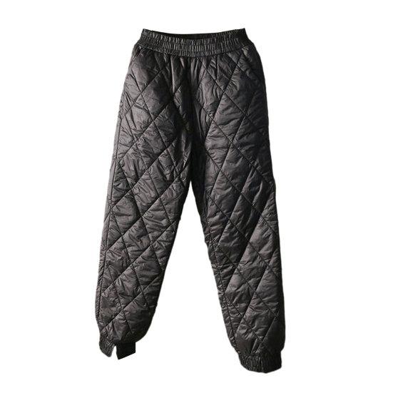 Women Winter Pants High Elastic Waist Thick Padded Solid Color Loose Soft Ankle-banded Casual Pockets Lightweight Lady Down Trousers