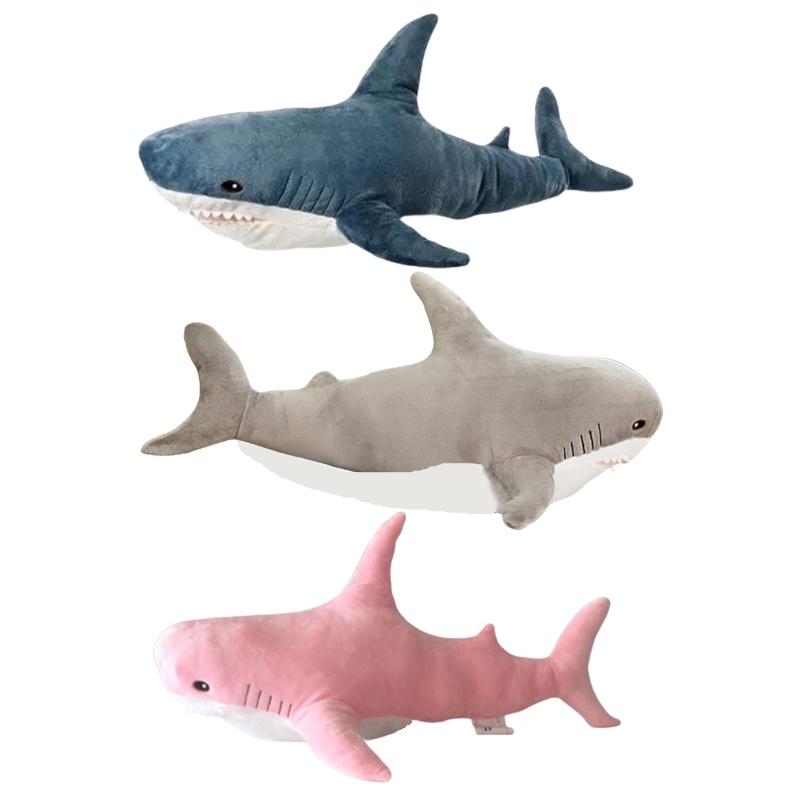Realistic 3d Shark Stuffed Animal Toy Pillow For Decoration And Kids Gift