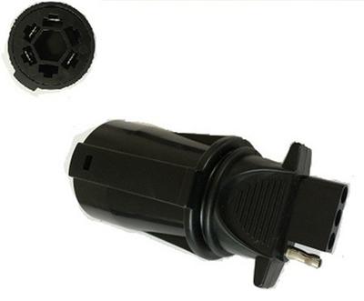 4- bis 7-poliger Flachstecker Anhängerkupplungsadapter Stecker für Auto Wohnmobil Anhänger Camper